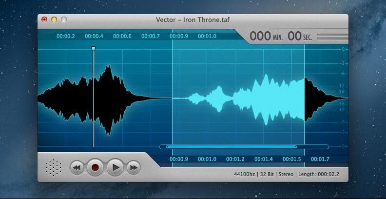 Mac Audio Editor Window